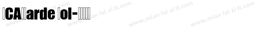BCAVGarde Bol字体转换